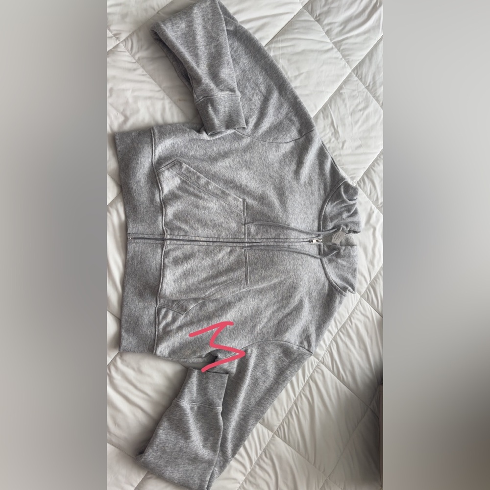 Gray Zip-Up Hoodie
